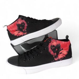 Akedo x The Batman Gotham Hero Signature High Top Sneakers Black / Red Men's 10